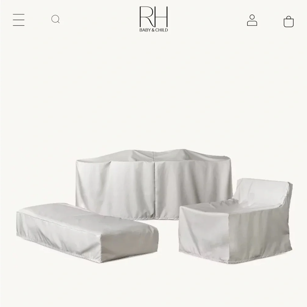NEW⭐️Restoration Hardware Trousdale classic dining side chair cover for outdoors
